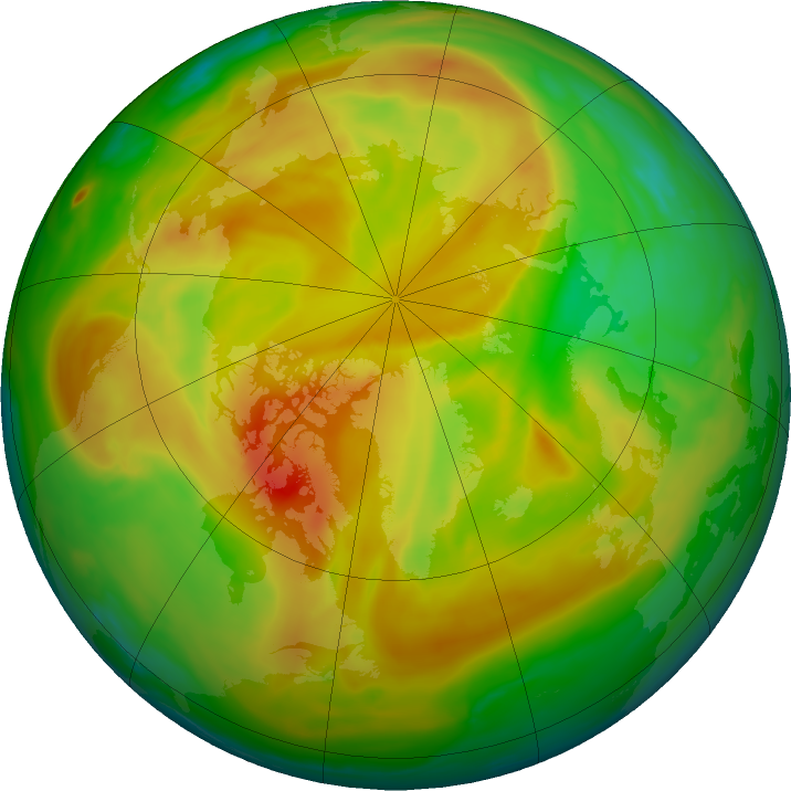 Arctic ozone map for 18 May 2021